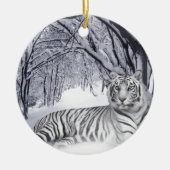 WITTE TIGER KERAMISCH ORNAMENT (Voorkant)