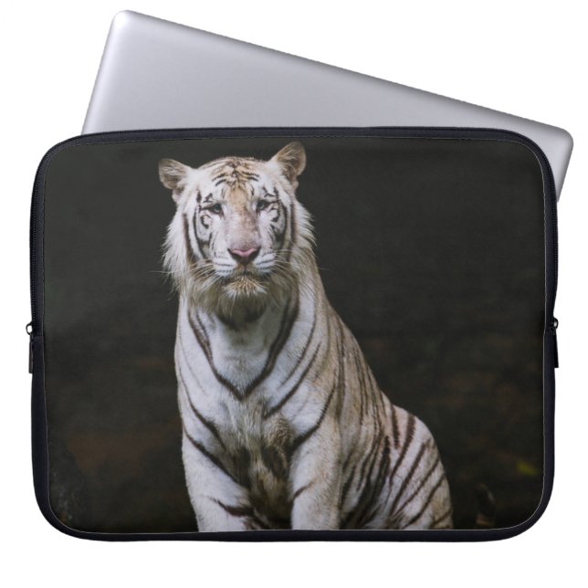 WITTE TIGER LAPTOP SLEEVE (Voorkant)