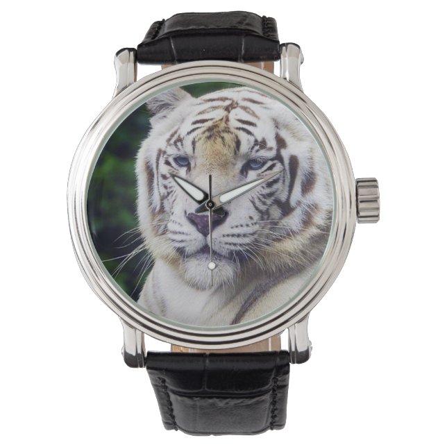 Witte tijger 1 Horloge- en Nummeropties Horloge (Voorkant)
