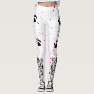 Witte tijger 2 leggings