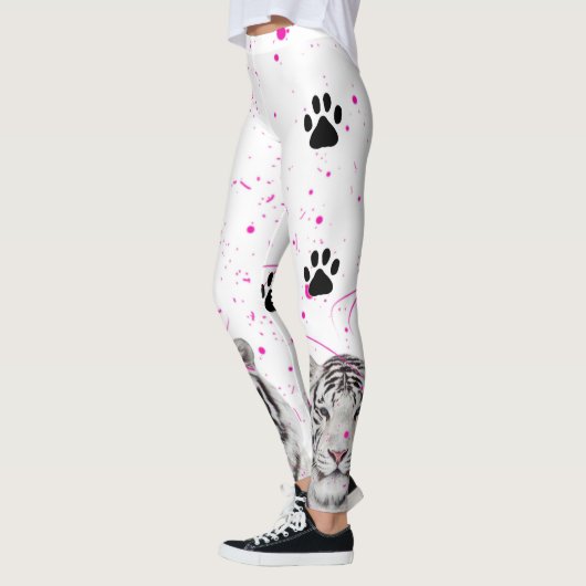 Witte tijger 2 leggings (Links)
