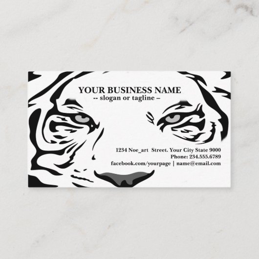 witte tijger 321 visitekaartje (Achterkant)