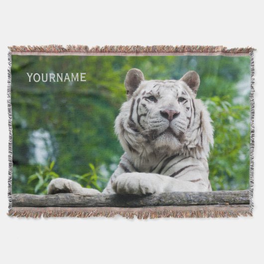 Witte tijger, aangepaste dekens deken (Voorkant)