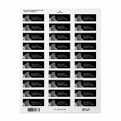 Witte tijger Adresetiketten Etiket (Full Sheet)