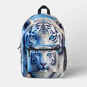 Witte Tijger Bedrukte Rugzak