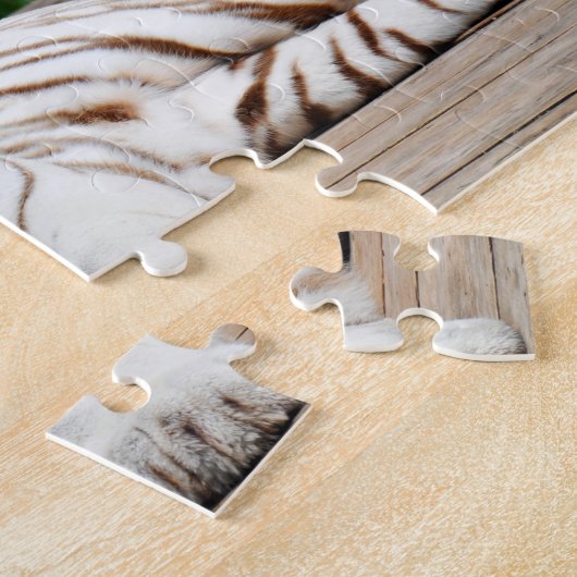 Witte tijger, bengaalse tijger Puzzle Legpuzzel (Zijkant)