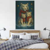 Witte Tijger – Bewaker van Licht – ManJiangHong Ar Canvas Afdruk (Insitu (Slaapkamer))