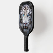 Witte Tijger Blauwe Ogen Pickleball Paddle (Links)