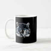 Witte Tijger Blauwe Ogen Wilde Kat Dier _1 Koffiemok (Links)