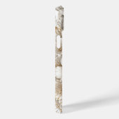 Witte Tijger Bloemkunst met Blauwe Ogen Case-Mate iPhone Case (Achterkant / Rechts)
