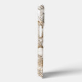 Witte Tijger Bloemkunst met Blauwe Ogen Case-Mate iPhone Case (Achterkant / Rechts)