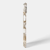 Witte Tijger Bloemkunst met Blauwe Ogen Case-Mate iPhone Case (Achterkant / Rechts)
