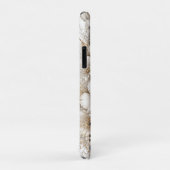 Witte Tijger Bloemkunst met Blauwe Ogen Case-Mate iPhone Case (Achterkant/rechts)