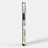 Witte Tijger Bloemkunst met Blauwe Ogen iPhone Hoesje (Rechterkant)