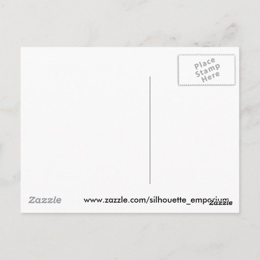 Witte tijger briefkaart (Achterkant)