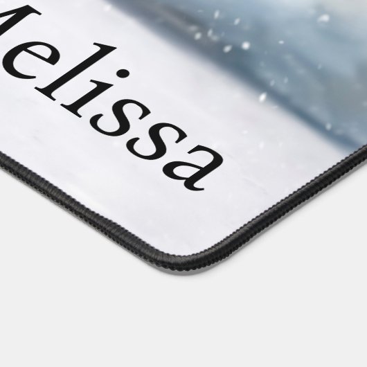 Witte tijger bureaumat (Hoek)