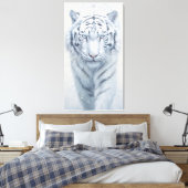 Witte tijger canvas afdruk (Insitu (Slaapkamer))