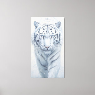 Witte tijger canvas afdruk