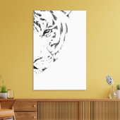 witte tijger canvas afdruk (Insitu (Woonkamer))