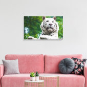 Witte Tijger canvas print (Insitu (Woonkamer))