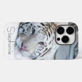Witte tijger Case-Mate iPhone case (Achterkant (horizontaal))
