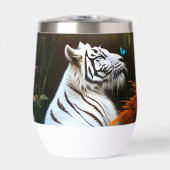 Witte tijger die liefdevolle momenten, (Voorkant)