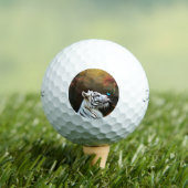Witte tijger die liefdevolle momenten, Golf Balls Golfballen (Insitu Shirt)
