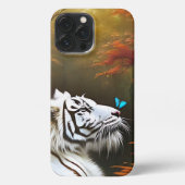 Witte tijger die liefdevolle momenten, iPhone Case iPhone Hoesje (Achterkant)