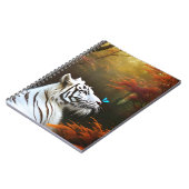 Witte tijger die liefdevolle momenten, Notitieboek (Linkerzijde)