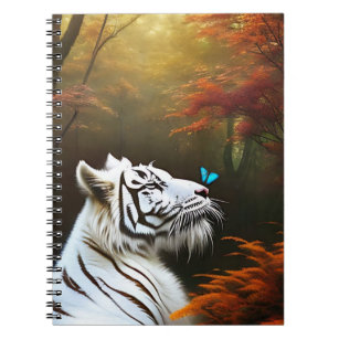 Witte tijger die liefdevolle momenten, Notitieboek