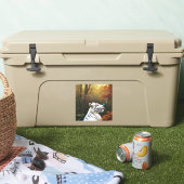 Witte tijger die liefdevolle momenten, sticker (Koeler)