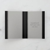 Witte tijger en Chinees symbool Feestdagen Kaart (Binnen)