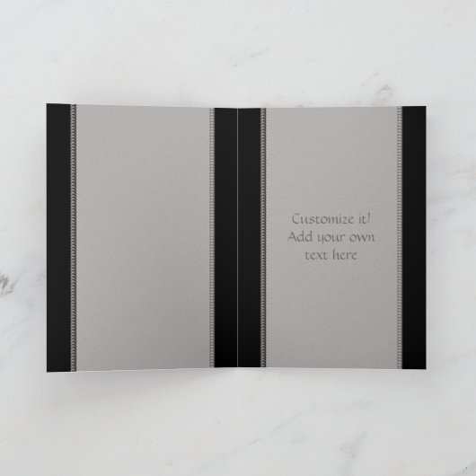 Witte tijger en Chinees symbool Feestdagen Kaart (Binnen)