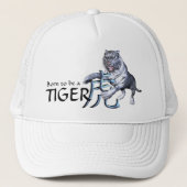 Witte tijger en Chinees symbool Trucker Pet (Voorkant)