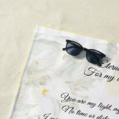 Witte Tijger en Lilies Devotiedoek Strandlaken (In situ)