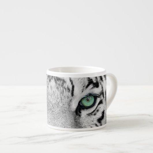 Witte tijger espresso kop (Voorkant rechts)