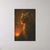 Witte Tijger Fantasie Kunst – Mystieke Jungle Lich