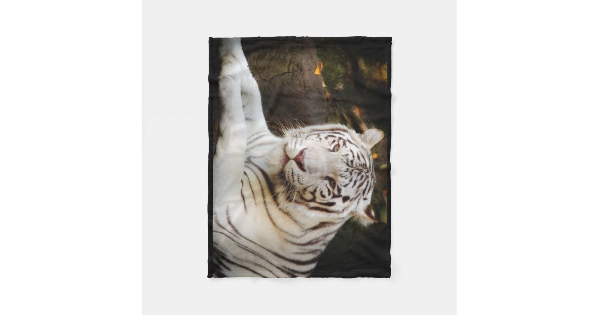 Veroorloven Rust uit Voorafgaan Witte tijger fleece deken | Zazzle.nl