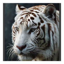 Witte tijger foto afdruk