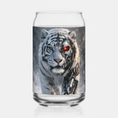 Witte tijger glas kan sciencefiction dier kunst (Voorkant)