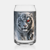 Witte tijger glas kan sciencefiction dier kunst (Achterkant)