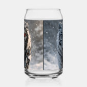 Witte tijger glas kan sciencefiction dier kunst (Links)