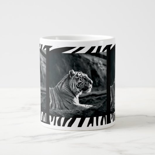 Witte tijger grote koffiekop (Voorkant)