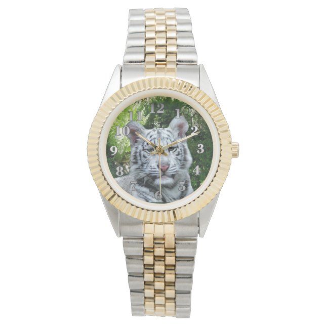 Witte tijger horloge (Voorkant)