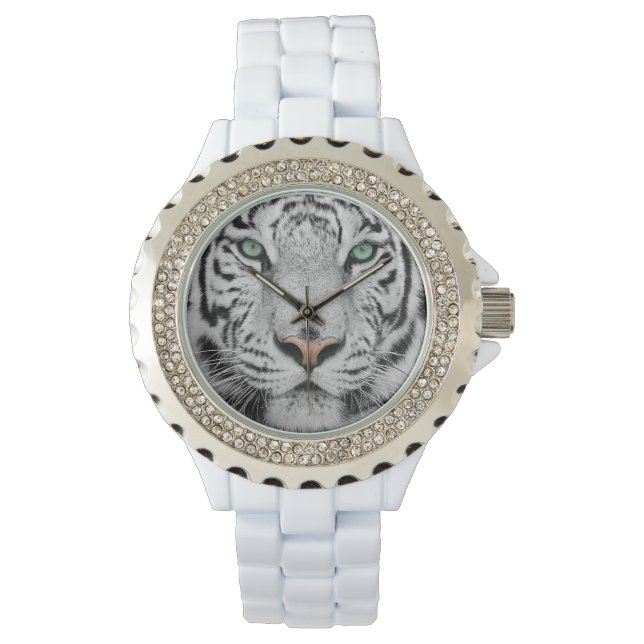 Witte tijger horloge (Voorkant)