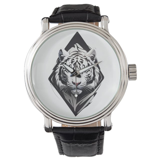 Witte tijger horloge (Voorkant)