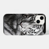 Witte Tijger Houtskool iPhone Hoesje (Achterkant horizontaal)