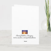 Witte Tijger in de Winter Feestdagen Kaart (Achterkant)