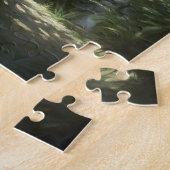 Witte tijger in een dicht bos legpuzzel (Zijkant)