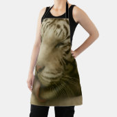 Witte tijger in een persoonlijk verzorgingsritueel schort (Insitu)